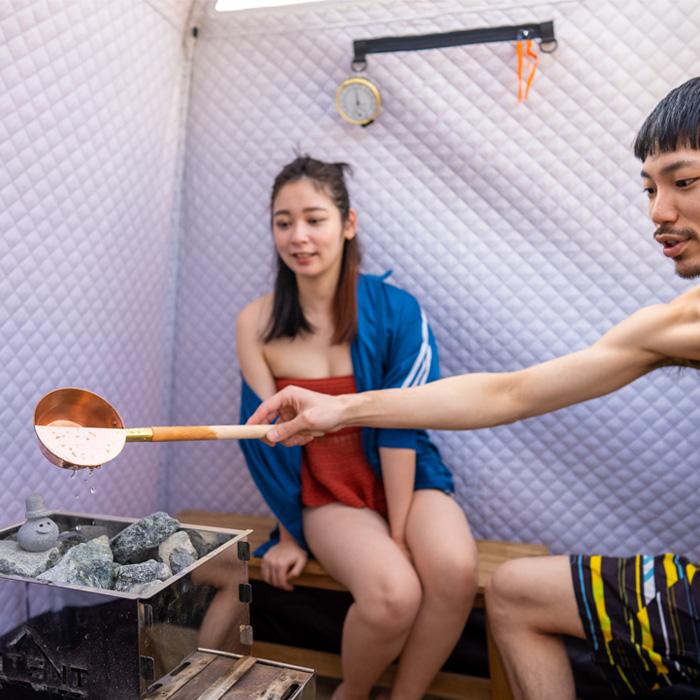 【ふるさと納税】【広島・尾道】 百島のビーチでテントサウナ | 2時間利用