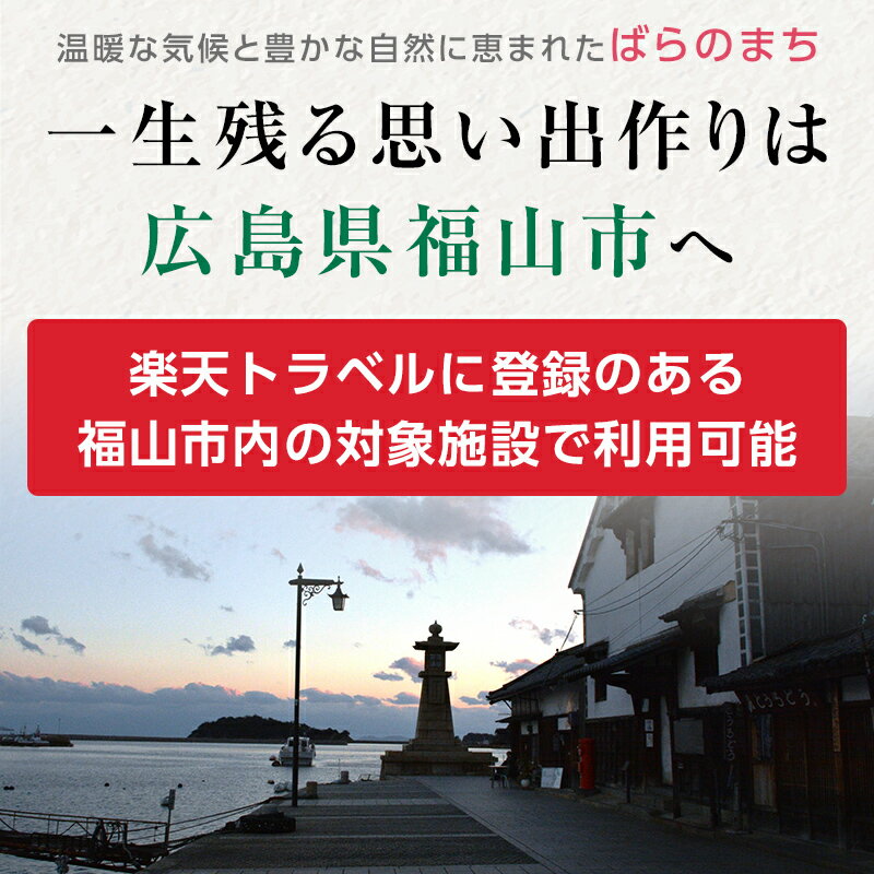 【ふるさと納税】広島県福山市の対象施設で使える楽天トラベルクーポン 寄附額10,000円その2