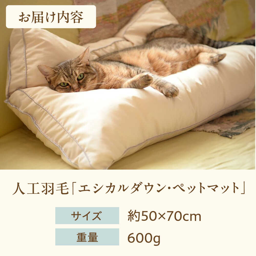 【ふるさと納税】【楽天限定/選べる配送月】洗える 人工羽毛 ペットマット ペットベット ペットクッション ペット用 ペット 犬 猫 いぬ ネコ マット クッション ベット 国産 日本製 ふかふか ペット用品 人気 おすすめ ギフト 広島県福山市/イシケン[BAAK048]