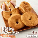 【ふるさと納税】【お中元対象】ベーグル 米粉のベーグル大好き3個セット ミニ食パンつき 広島県福山市/株式会社ピーターパン パン ベーグル 米粉パン 詰合せ セ...