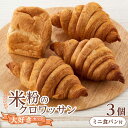 【ふるさと納税】【お中元対象】クロワッサン 米粉のクロワッサン大好き3個セット ミニ食パンつき 広島県福山市/株式会社ピーターパン パン クロワッサン 米粉パン...