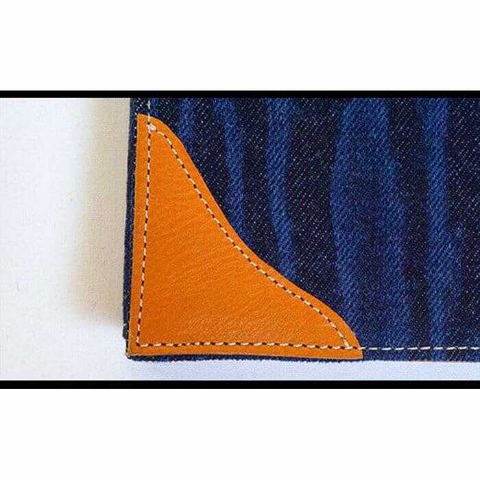 【ふるさと納税】ブックカバー ノートカバー A5 スタンダードバージョン ブックカバー デニム ノート 本 カバー 文庫本 お洒落 おしゃれ 本革 おすすめ 人気 ハンドメイド 雑貨 プレゼント ギフト 読書 シンプル 福山デニム 広島県福山市/有限会社アルファ企画[BAFB012]