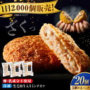 【ふるさと納税】【お中元対象】冷凍 肉 看板商品!黒毛和牛入りミンチカツセット(ミンチカツ5個×4パック) 広島県福山市/有限会社池口精肉店 ミンチカツ 取り寄...