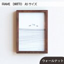 27位! 口コミ数「0件」評価「0」No.596 府中市の家具　FRAME　DIRITTO　A5サイズ ／ 木製 フレーム インテリア ウォールナット オーク オイル仕上げ 送･･･ 