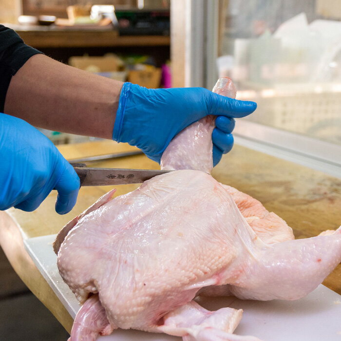 【ふるさと納税】朝引き鶏の唐揚げ用モモ肉 衣付400g×2パック（合計800g）［No.1061］／ 簡単