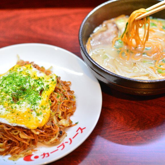 江草商店の焼そば・ラーメンセット