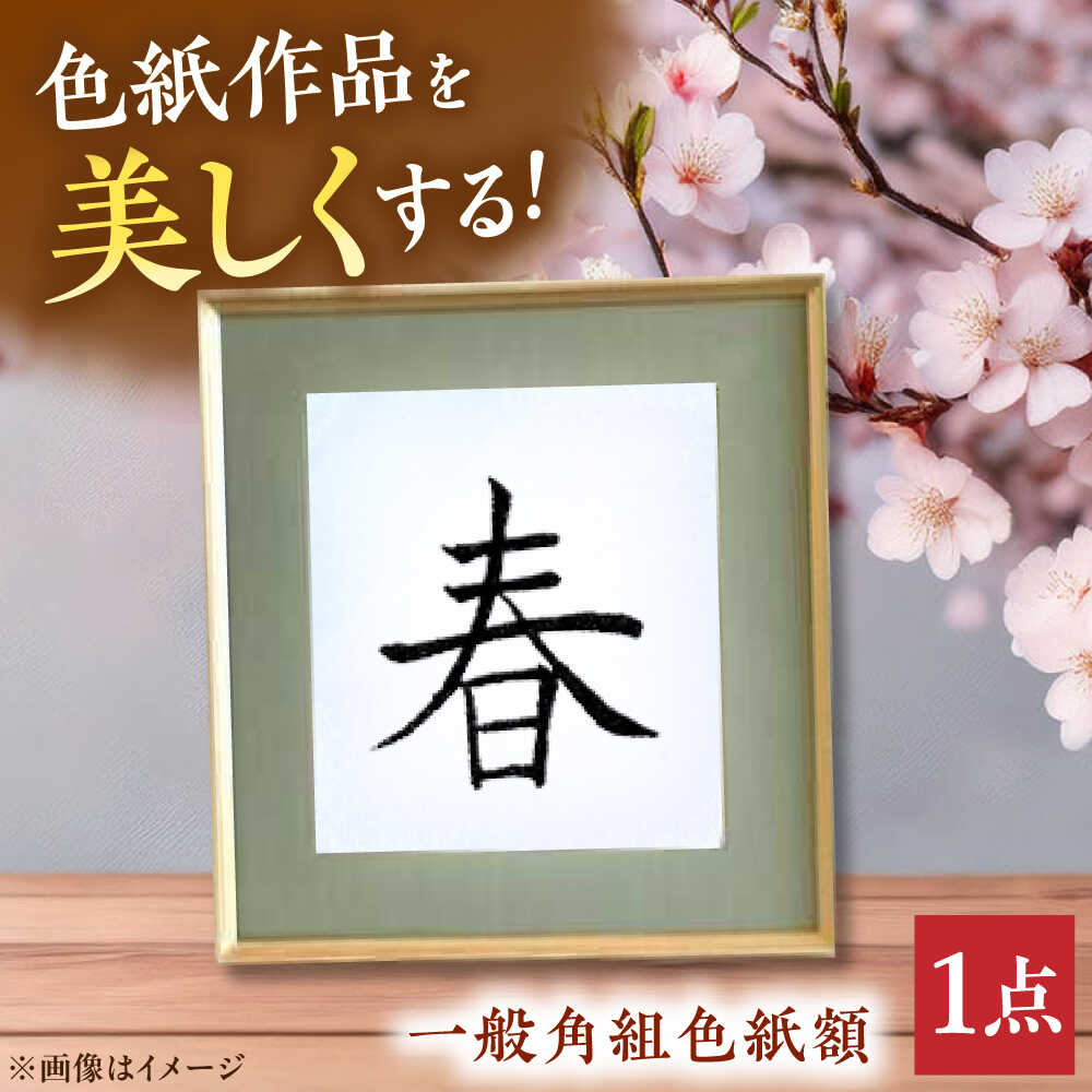 木製フレームの一般角組 色紙額 インテリア 工芸品 木製 おしゃれ フレーム 額縁 三次市/日本工芸[APAH004]