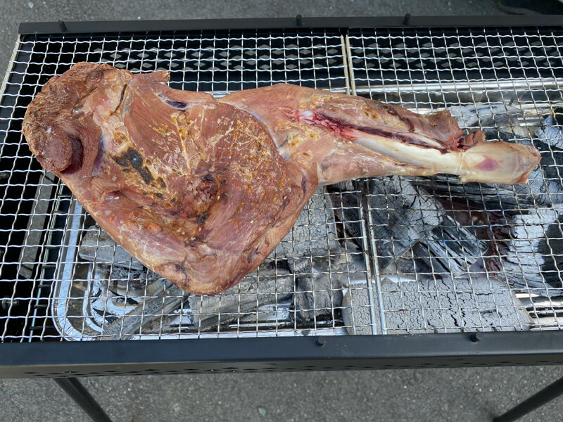 【ふるさと納税】栄肉　スペシャルBBQ骨付き鹿肉