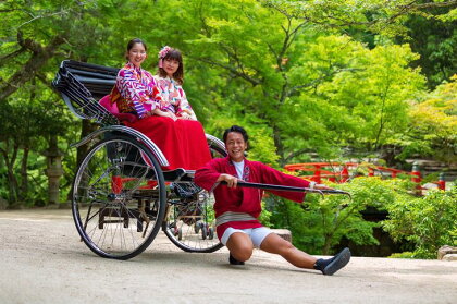 人力車で巡る 宮島120分貸切コース利用券