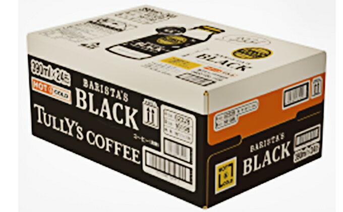 【ふるさと納税】【3カ月定期便】TULLY'S COFFEE BARISTA'S BLACK（バリスタズブラック）390ml　【定期便・飲料類・コーヒー・珈琲・バリスタズブラック・タリーズコーヒー・3ヶ月・3回】