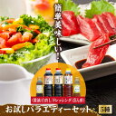 【ふるさと納税】調味料 セット 保存 だし 醤油 しょうゆ 忙しいあなたに! これ1本で美味しい味付け!調味料 お試しバラエティーセット (玉萬寿/白だし/味付...