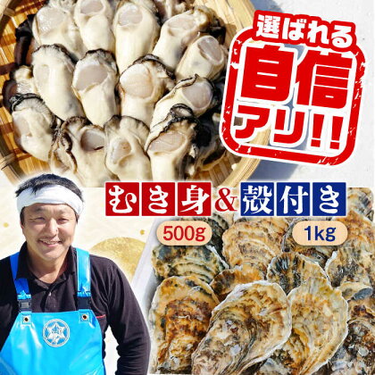 特選 牡蠣三昧！＼レビューキャンペーン開催中／【生牡蠣】広島牡蠣　むき身500g／殻付き1kgセット かき カキ むき身 殻付き 人気 グルメ ギフト プレゼント 広島県産 江田島市/株式会社門林水産[XAO014]