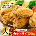 【ふるさと納税】広島G7で提供された牡蠣! 【全12回定期便】広島県産 牡蠣屋さんが作ったこだわりの大粒 カキフライ 20個(冷凍) かき 料理 海産物 瀬戸内...