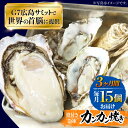 【ふるさと納税】【全3回定期便】厳選!広島 牡蠣 【冷凍】カンカン焼き 15個入り 牡蠣 かんかん焼き かき 料理 海産物 簡単 レシピ 限定 瀬戸内 BBQ ...