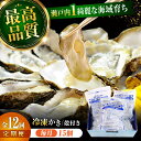 【ふるさと納税】【全12回定期便】牡蠣 冷凍 かなわ 広島牡蠣の老舗!安心・安全の新鮮牡蠣【瞬間冷凍】牡蠣 殻付き 蒸し牡蠣セット 15個入り 魚介類 和食 海...