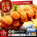 【ふるさと納税】【全3回定期便】牡蠣 冷凍 かなわ 広島牡蠣の老舗!安心・安全の新鮮牡蠣【瞬間冷凍】牡蠣 かきフライMサイズ 40個入り 魚介類 和食 海鮮 海...