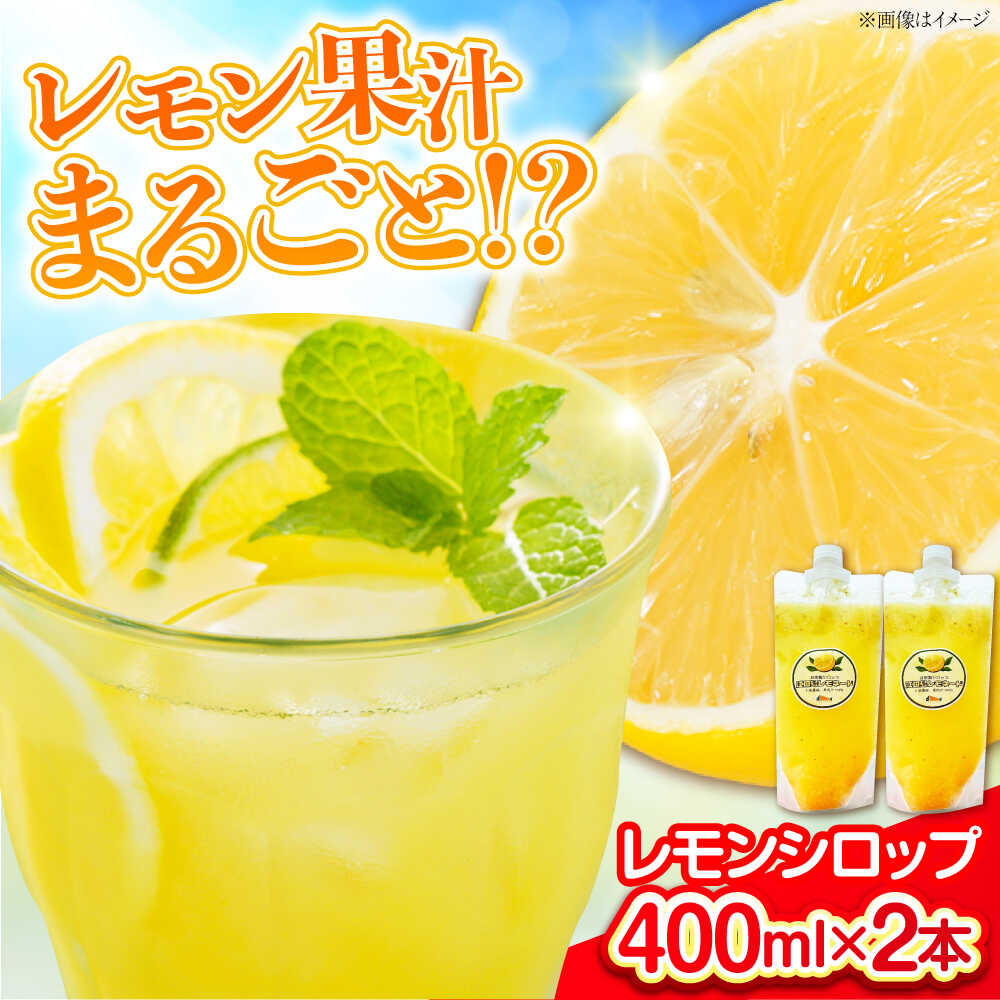 【ふるさと納税】レモンシロップ 400ml×2個 レモン れもん 檸檬 フルーツ 果物 江田島市/七宝丸[XBY011] 【7日以内発送】