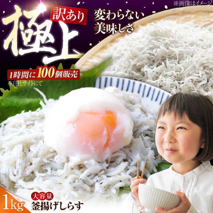 【ふるさと納税】【訳あり】鮮度抜群 ふわふわ釜揚げしらす 1kg (業務用) しらす 冷凍 シラス 干し 釜揚げ 冷凍 シラス 小分け パック 干し 魚介類 鮮...