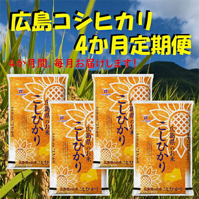 28位! 口コミ数「0件」評価「0」【毎月定期便】広島コシヒカリ5kg 全4回【4013691】