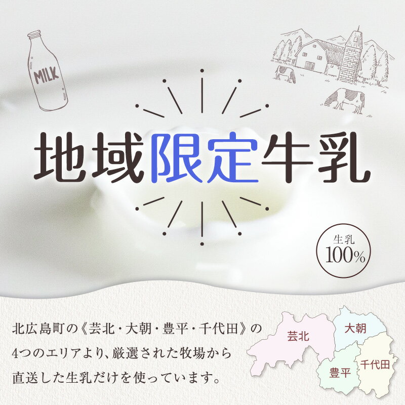 【ふるさと納税】牛乳 生乳100% 広島 「県北搾り」 成分無調整 1L×2本 200ml×4本 合計6本セット