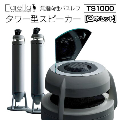 オオアサ電子　Egretta(エグレッタ)無指向性バスレフ・タワー型スピーカー TS1000