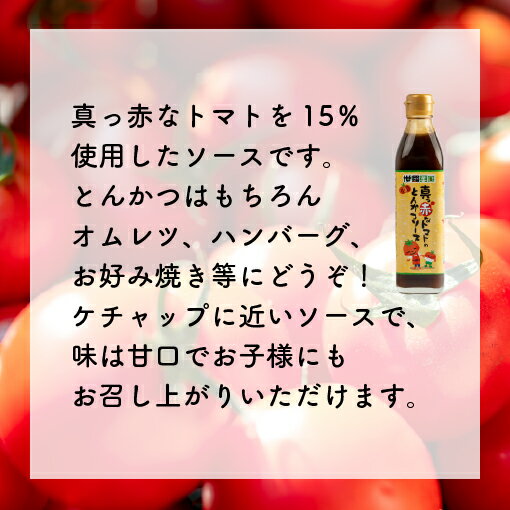 【ふるさと納税】真っ赤なとんかつソース 6本セット 調味料 トンカツソース とんかつソース トマト とまと 広島県 A007-02