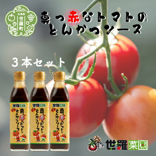 2位! 口コミ数「0件」評価「0」真っ赤なとんかつソース 3本セット 調味料 トンカツソース とんかつソース トマト とまと 広島県 A007-01