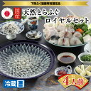 【ふるさと納税】 下関 ふぐ 刺身 鍋セット 冷蔵 宮家献上品 国産天然とらふぐロイヤルセット 4人前 とらふぐ刺身 ふぐ鍋 海鮮鍋 てっさ ふぐちり ふぐ ふ...
