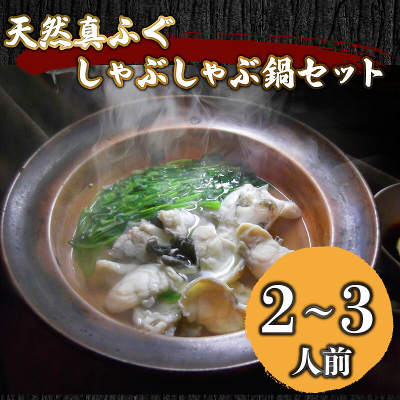 【ふるさと納税】 天然 真ふぐ しゃぶしゃぶ 鍋セット 2〜3人前 冷凍 国産 天然 まふぐ てっちり 河豚...