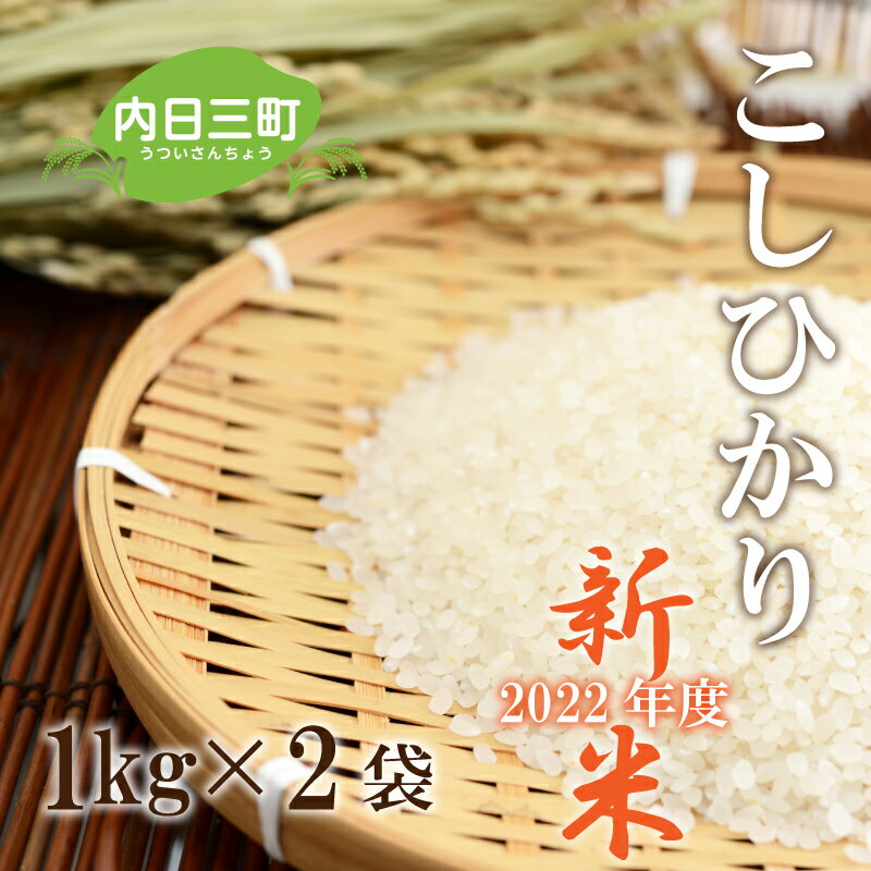 【ふるさと納税】 新米 山口 県産 コシヒカリ 米 1kg × 2袋 2022 年度 無洗米 お試し品 特別栽培エコ50