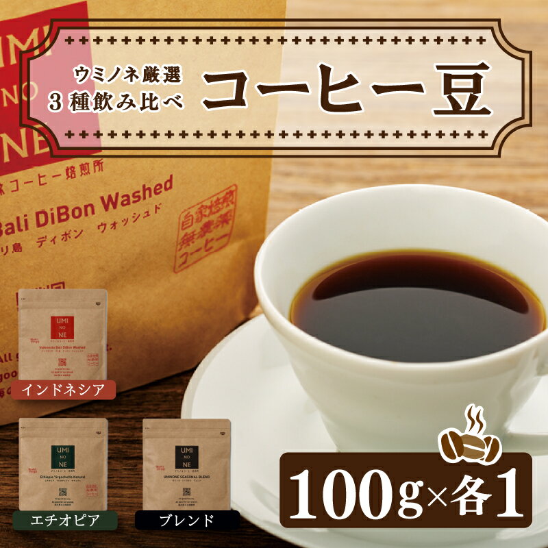 楽天山口県下関市【ふるさと納税】 スペシャルティ コーヒー 3種 飲み比べ セット お取り寄せ ブレンド インドネシア エチオピア 100g × 各1袋 新鮮 贈り物 下関市 山口