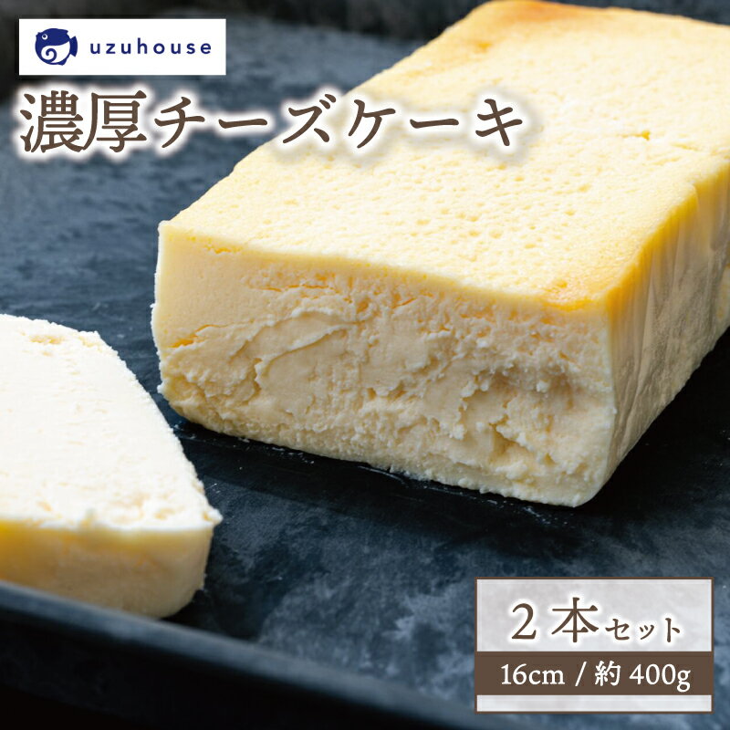 8位! 口コミ数「0件」評価「0」 チーズケーキ 2本セット 16cm 約400g 冷凍 下関市 山口 秋 冬