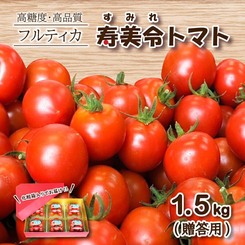【ふるさと納税】 【 贈答用 】 寿美令 トマト フルーツトマト 1.5kg ( 250gパック×6個 ) 化粧箱入り フルティカ 選べる 発送 月 野菜 新鮮 プチトマト 期間限定 小分け 季節限定 高品質 高糖度 美容 健康 プレゼント お中元 お歳暮 下関 山口