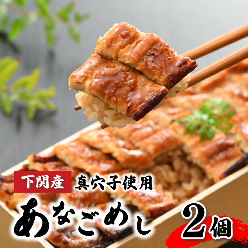 【ふるさと納税】 あなごめし 385g× 2個 セット 冷凍 国産 穴子 あなご 蒲焼 折詰 弁当 電子レンジ 調理可 下関 山口のサムネイル