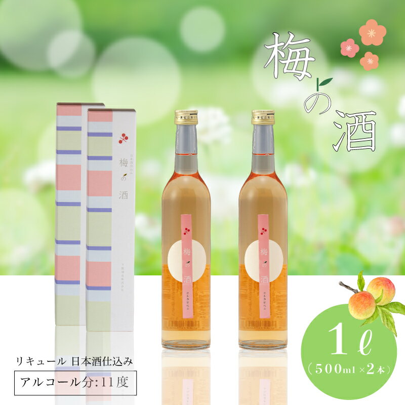 【ふるさと納税】 日本酒 梅の酒 リキュール 500ml × 2本 酒 清酒 梅酒 漬け込み 女性 おすすめ プレゼント ギフト 贈り物 家飲み 父の日 下関 山口 中元 歳暮 敬老 お取り寄せ ご当地酒 母の日 父の日