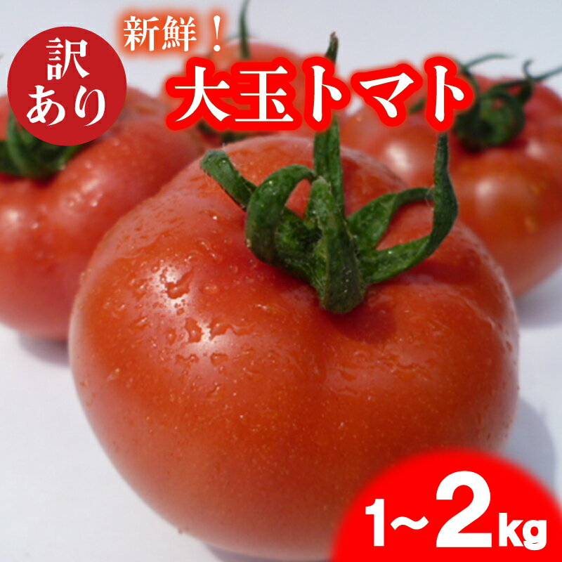 【ふるさと納税】 訳あり トマト 1~2kg 大玉 期間限定 数量限定 野菜 産地直送 お試し 高糖度 リコピン ビタミンC 美容 ご自宅用 栄養 甘い おいしい 下関 山口