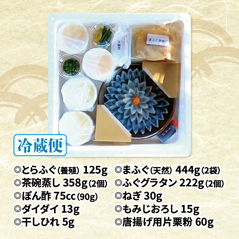 【ふるさと納税】 下関 ふぐ刺し 唐揚げ 白子茶碗蒸し グラタン セット 2人前 冷蔵 ふぐ 刺身 フグ とらふぐ とらふく 真ふぐ まふぐ 白子 ひれ ポン酢 付き 調味料 贈答 ギフト プレゼント 記念日 お歳暮 お中元 母の日 父の日 山口 旬 年末 年始 料亭 たまや本店