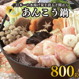 【ふるさと納税】 下関 あんこう 鍋 800g あん肝 入り 味噌 ダレ 付