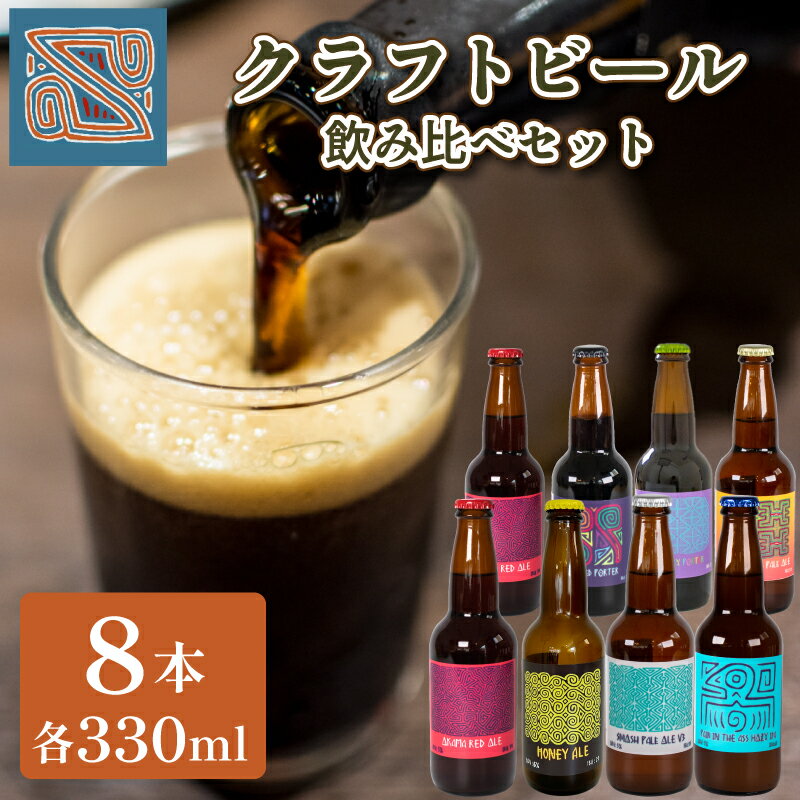 4位! 口コミ数「0件」評価「0」 クラフトビール 330ml 7種 8本 飲み比べ セット 酒 お酒 ビール ご当地ビール アルコール 飲料 詰め合わせ ギフト プレゼント･･･ 