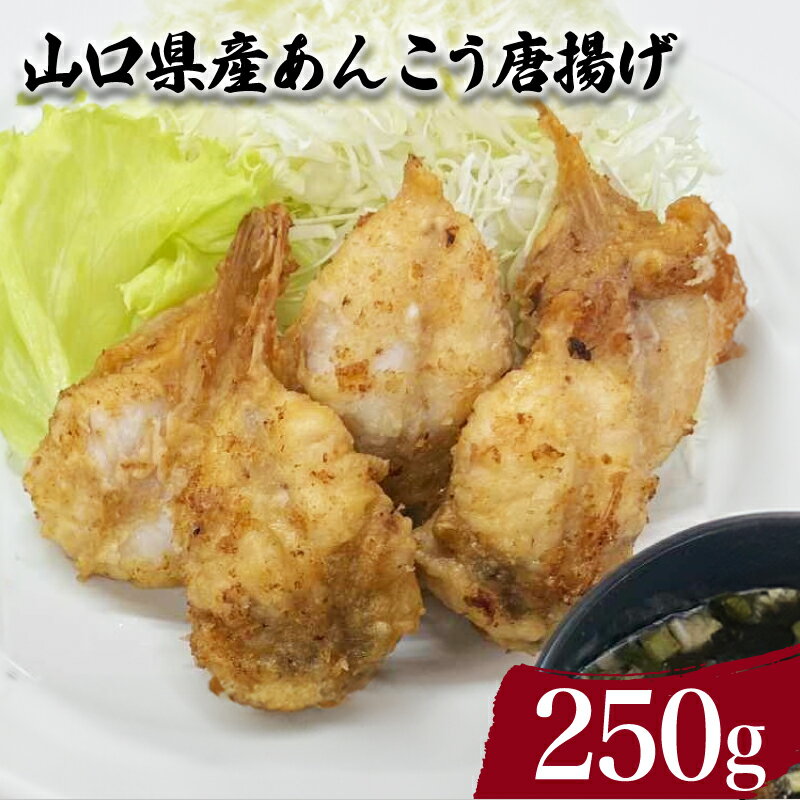 【ふるさと納税】 あんこう 唐揚げ 250g 鮮魚 魚介 海鮮 鮟鱇 海の幸 加工品 惣菜 お手軽 便利 簡単調理 揚げるだけ おかず ごはんのお供 ご飯 お米 夕食 おやつ おつまみ 酒 ビール 弁当 海産物 山口県産 下関 山口