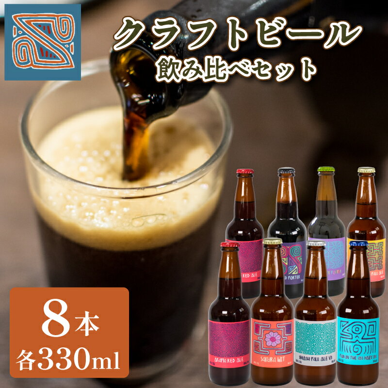 10位! 口コミ数「0件」評価「0」 クラフトビール 330ml 7種 8本 飲み比べ セット 酒 お酒 ビール ご当地ビール アルコール 飲料 詰め合わせ ギフト プレゼント･･･ 