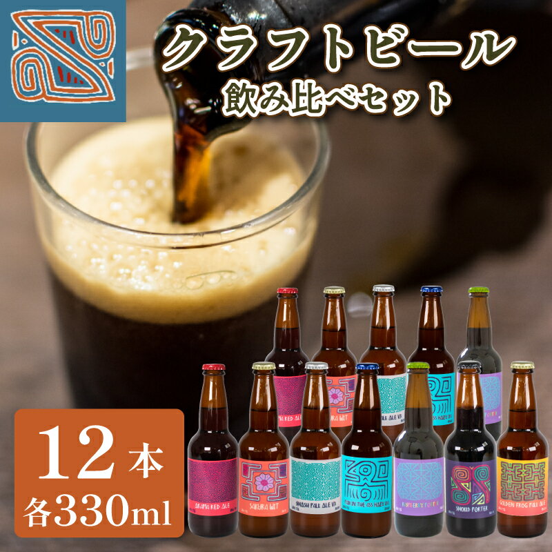 【ふるさと納税】 クラフトビール 330ml 7種 12本 飲み比べ セット 酒 お酒 ビール ご当地ビール アルコール 飲料 詰め合わせ ギフト プレゼント お中元 宅飲み 家飲み 晩酌 BBQ キャンプ 下関…