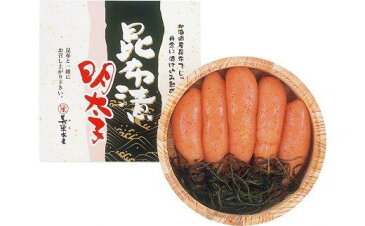 【ふるさと納税】 辛子明太子 無着色 特上 昆布漬 230g 木樽入 美栄水産 (DG105-NT)