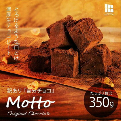 (冷凍配送) 訳あり 自分 チョコ 濃厚 生 チョコレート 約350g 生チョコ スイーツ 洋菓子 菓子 カカオ スイートチョコ 大容量 簡易包装 業務用 ご家庭 お子様 おやつ 贈答 ギフト お取り寄せ わけあり ワケアリ 自社 製菓 宇部 山口