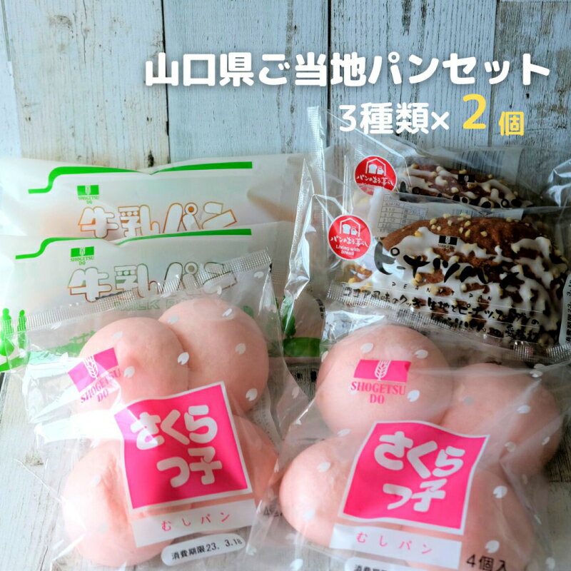 16位! 口コミ数「0件」評価「0」 山口県ご当地パン 6個セット 3種×各2個 パン 詰め合わせ 訳あり ご当地パン 菓子パン