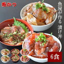 【ふるさと納税】 (冷凍) 海鮮丼 3種×2パック 計6食 