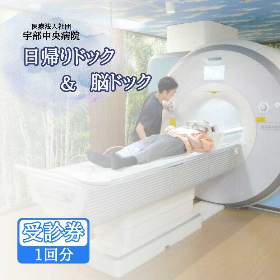 【宇部中央病院】日帰りドック＋脳ドック | 人間ドック 健康診断 健康チェック 動脈瘤検査 不整脈検査 緑内障検査 糖尿病検査 がん検査 脳病気早期発見 脳病気予防 30代健康診断 運動不足検査 肥満傾向検査 健康リスク検査 山口県 宇部市[BTEF002]