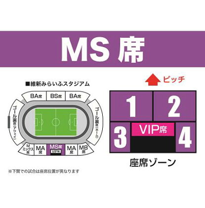 レノファ山口シーズンパス(MS席)