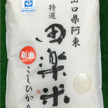 「田楽米」コシヒカリ5kg≪エコやまぐち50認証取得≫ 令和元年産 新米
