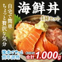 E-177【ふるさと納税】海鮮丼4品人気セット　1kg（ネギ